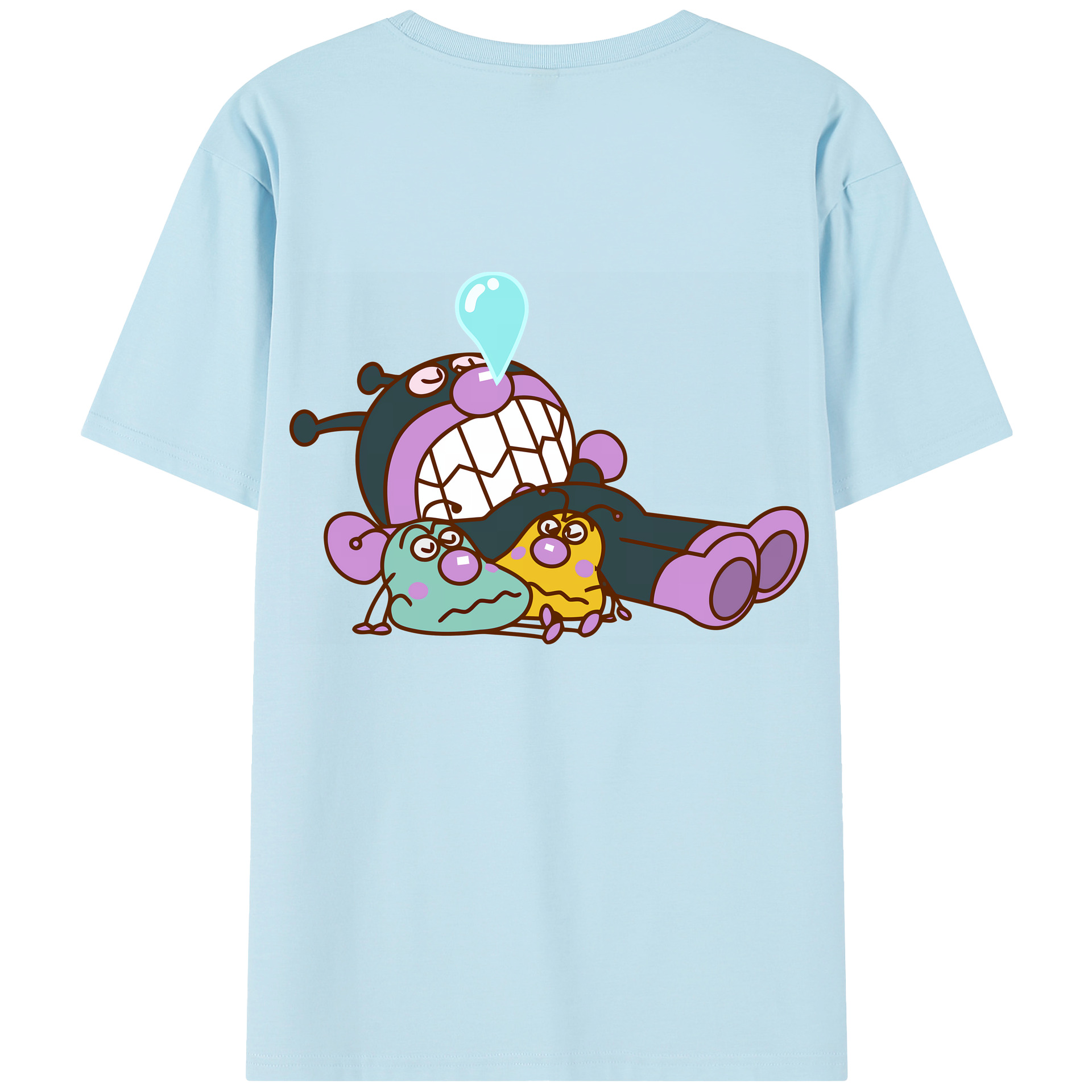 （画像用） アンパンマン Anpanman 綿100％半袖Tシャツ（背面プリント）